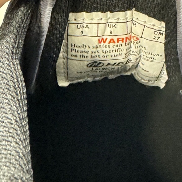 Heelys Men's Launch 20 Canvas Skating Sneakers Size 9 Gray Shoes HE100754 - Picture 11 of 12